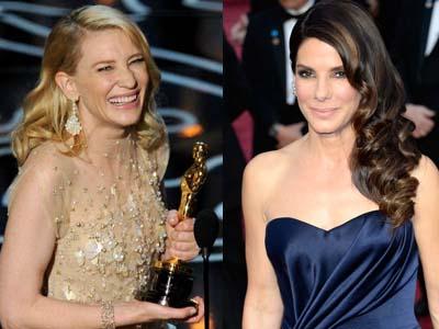 Wow, Cate Blanchett Rebut Piala Oscar dari Sandra Bullock!